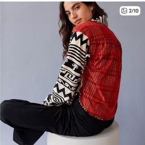 BDG Black and White Patterned Jacket